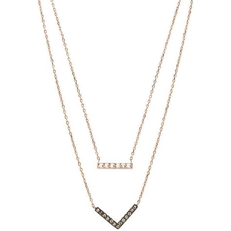 arrow pendant necklace michael kors|Michael Kors Bar & Arrow Double Chain Pendant Necklace in.